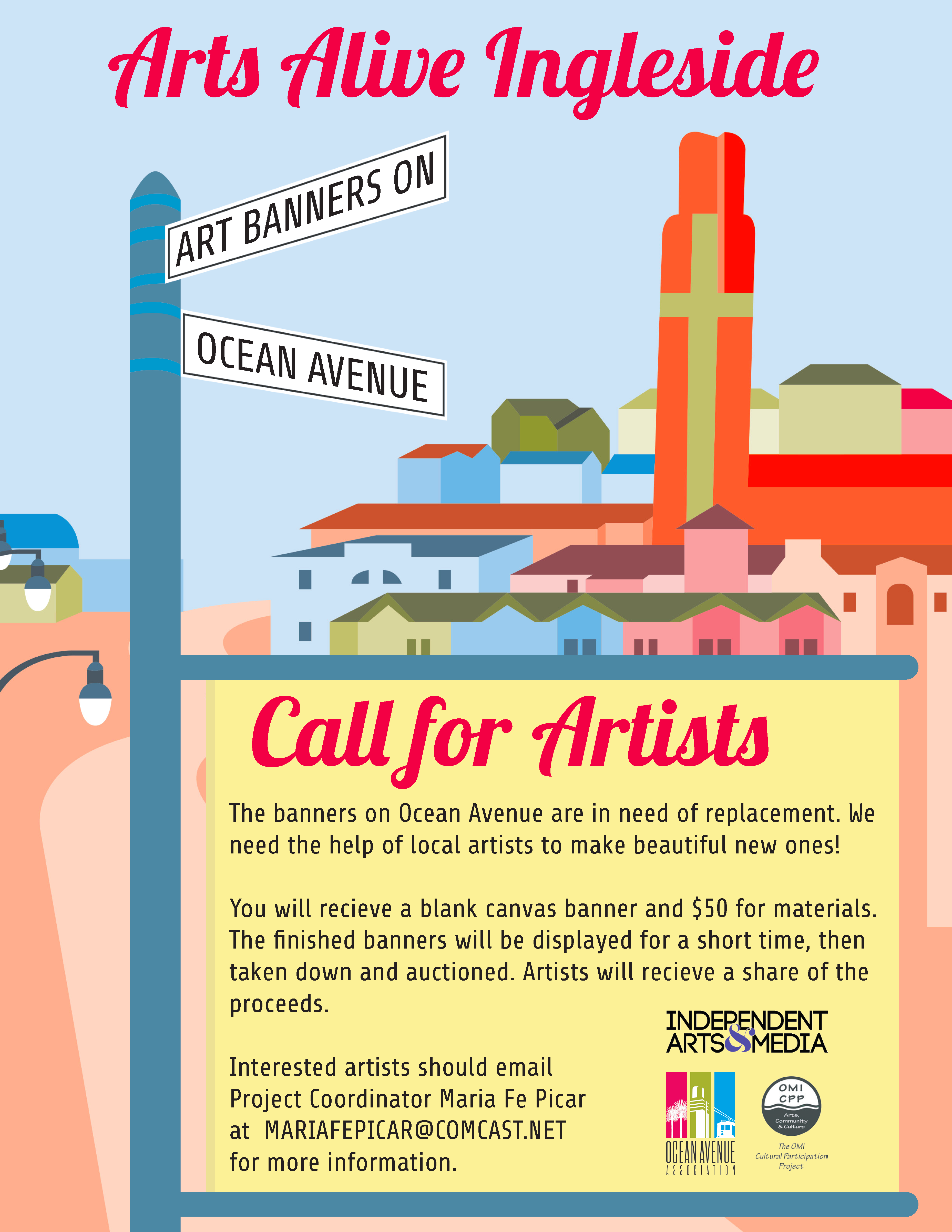 Arts Alive Ingleside's Call for Artists, Spring 2016