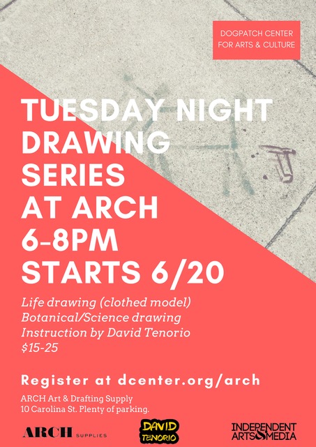 Tuesday Night Drawing Series at ARCH by Dogpatch Center for Arts & Culture, June 2017