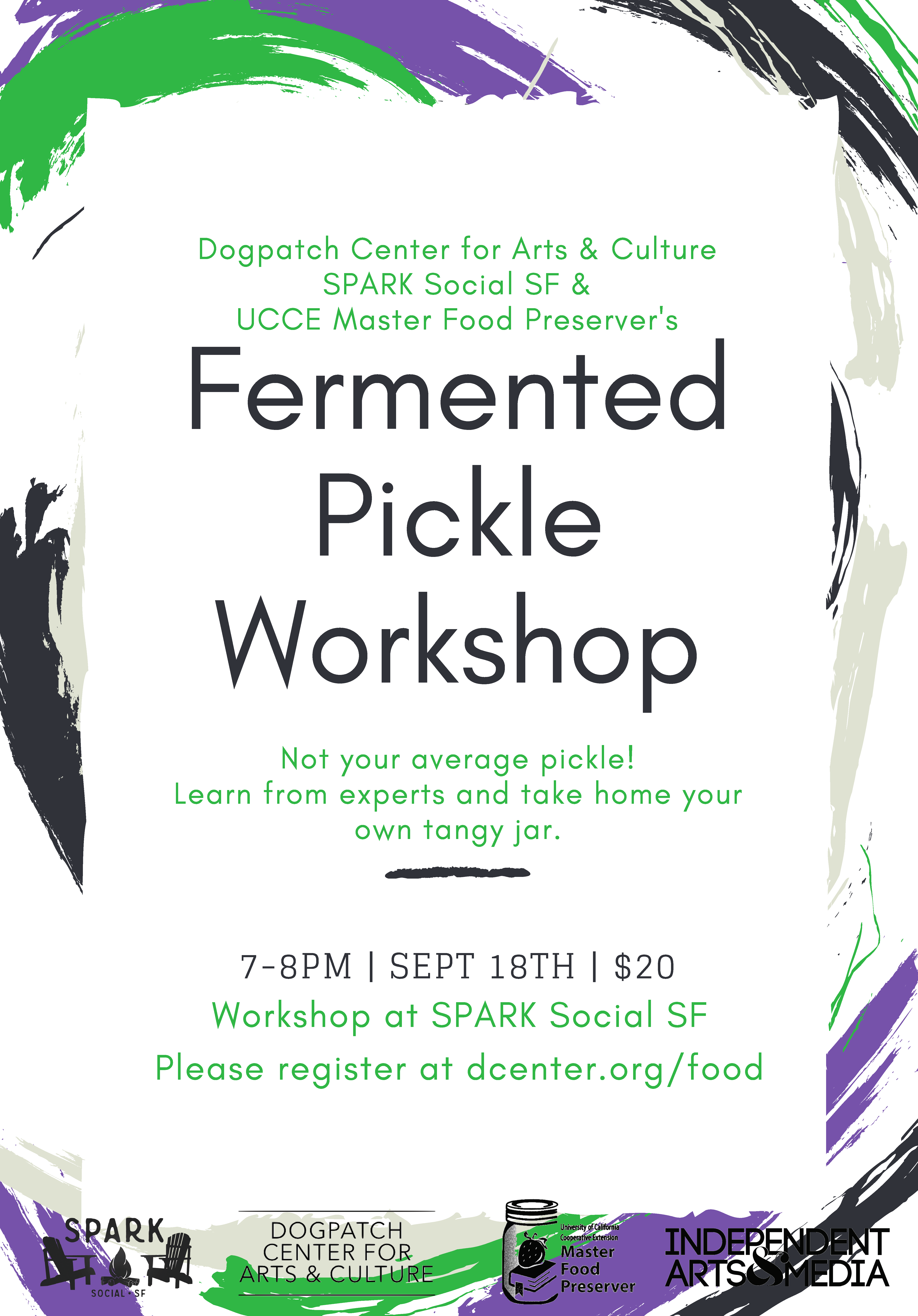 Fermented Pickle Workshop at SPARK Social SF by Dogpatch Center for Arts & Culture, September 2017