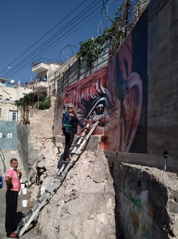 I Witness Silwan Project, Eyes of Bai Bibiyaon Ligkayan Bigkay, West Bank, Palestine - Art Forces (2018)