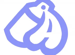 Light purple  outline of a spray can and the letter "A"