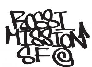 Graffiti Font in Black " Rossi Mission SF @"